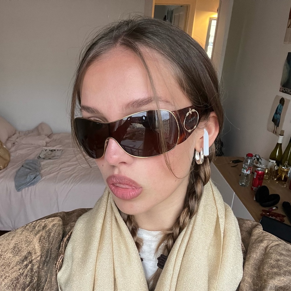 Prada Tortoise Shell and Gold Sunglasses